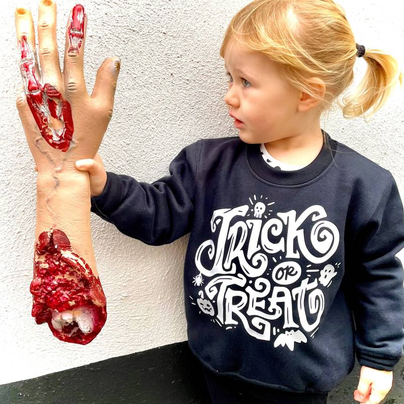 Kinder Süßes Oder Saures Sweatshirt, Kleinkind Halloween Pullover, Gruseliges Baby von GagaKidz