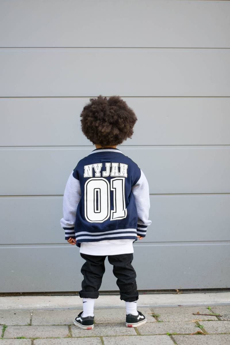 Personalisierte Kinder Baseball Style Varsity Jacke Personalisierter Name Und Nummer von GagaKidz