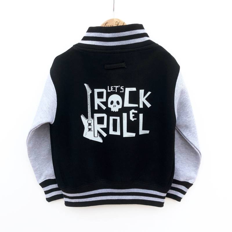 Lässt Rock & Roll Kinder Varsity Jacke Star Thema von GagaKidz