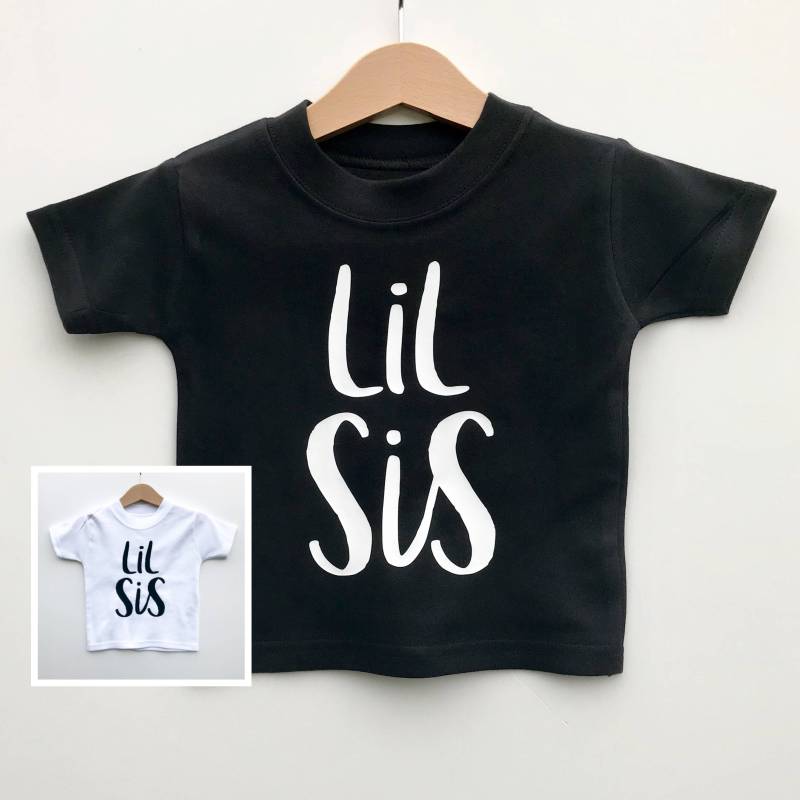 Lil Sis Shirt Geschwister Outfit Aus 100% Baumwolle Lil Sis Shirt Geschwister Outfit Aus 100% Baumwolle von GagaKidz