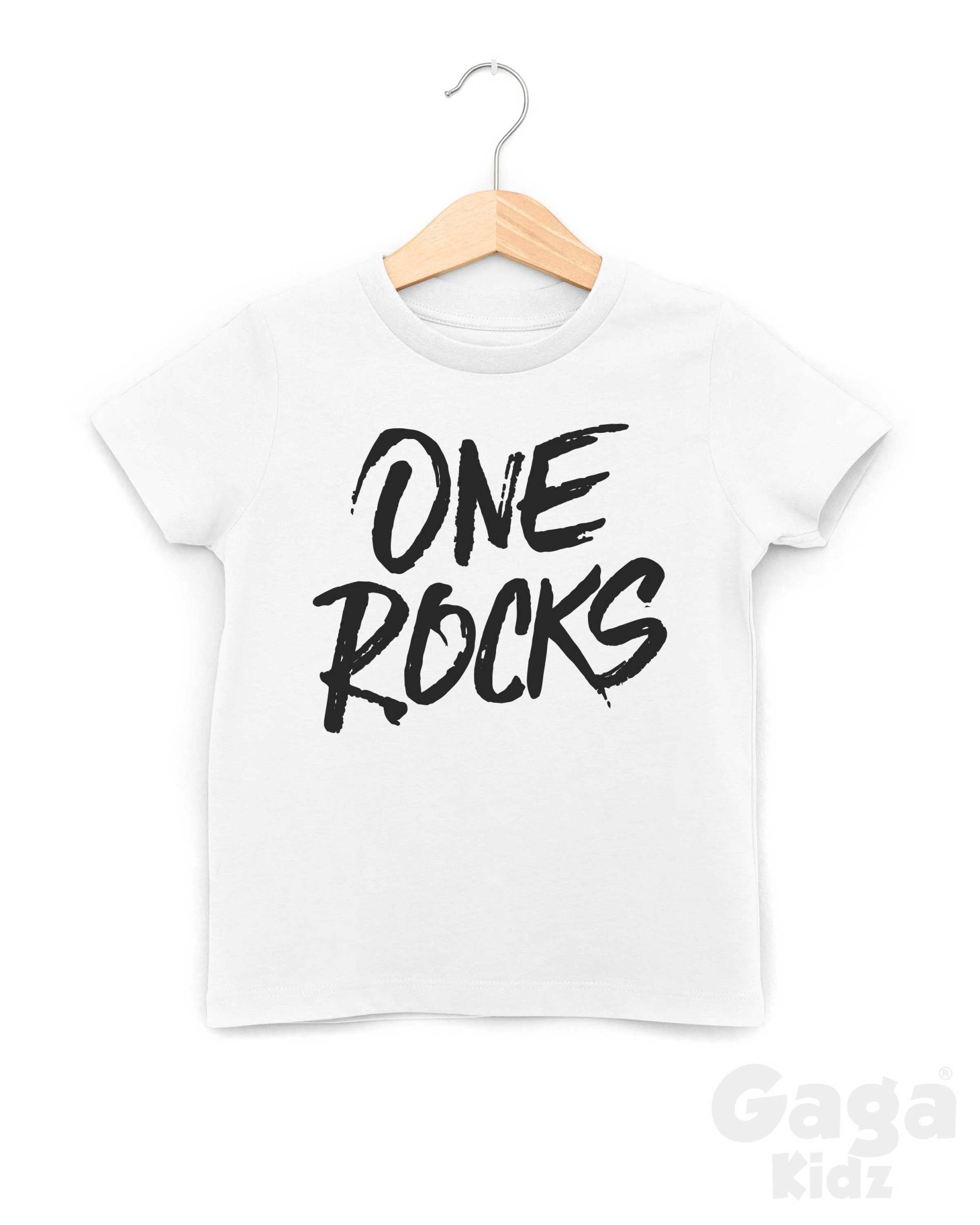 One Rocks Kinder T-Shirt, Wild & One, 1. Geburtstag Outfit von GagaKidz