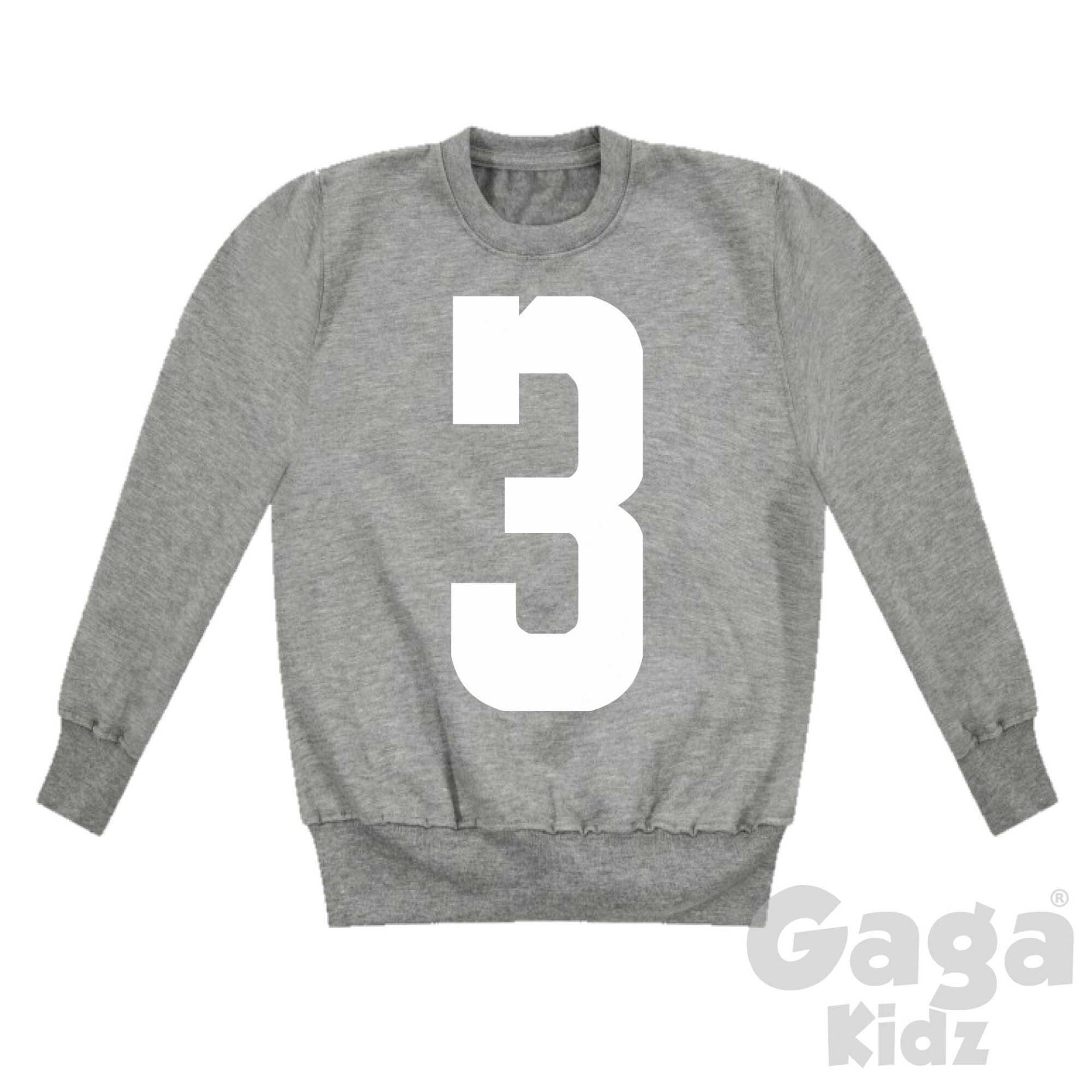 Personalisiertes Kinder Sweatshirt, Geburtstags-Nummer-Alter-Pullover von GagaKidz