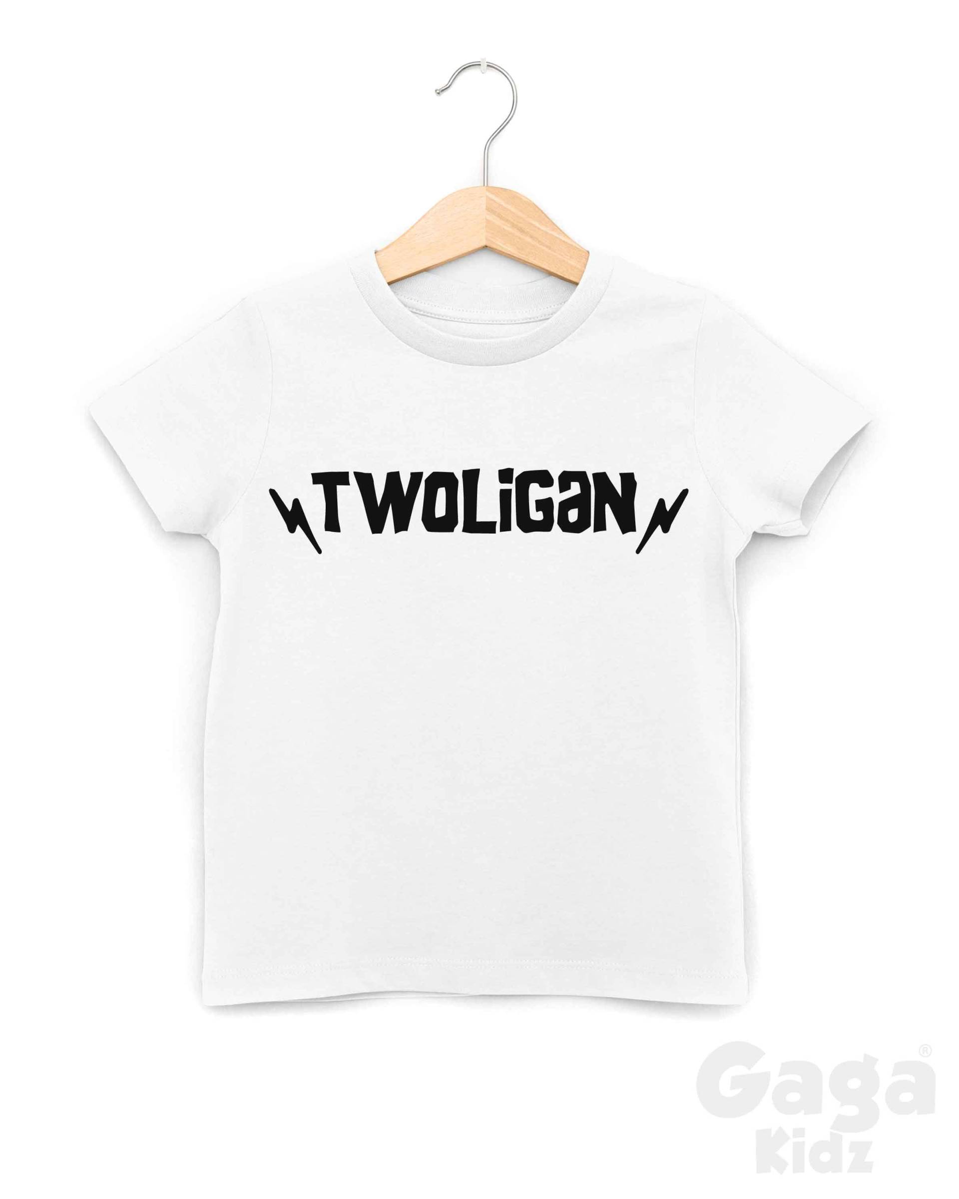 Twoligan Kinder T-Shirt, 2. Geburtstag Party Outfit, Kleinkind Drehen Zwei Shirt von GagaKidz