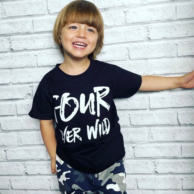 Vier Wilde Kinder Tshirt von GagaKidz