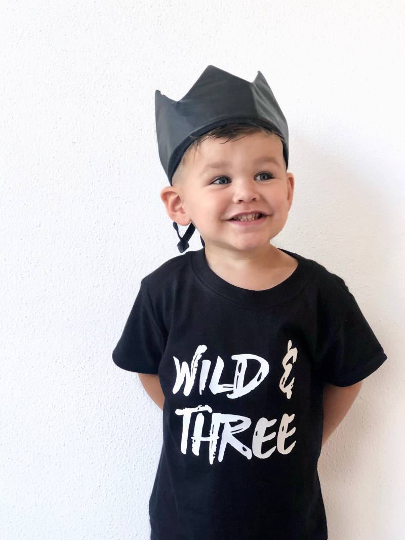 Wild Und Drei Tshirt, Dritten Geburtstag Shirt, Geschenk Für 3-Jährige Alt Wild Und Drei Tshirt, Dritten Geburtstag Shirt, Geschenk Für 3-Jährige Alt von GagaKidz