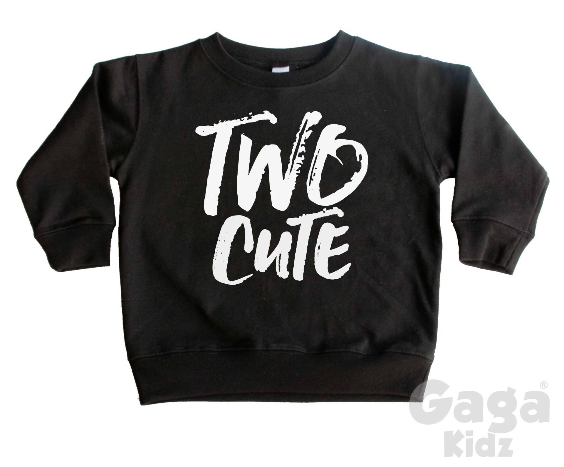 Zwei Süße Kinder Sweatshirt, Turning 2 Geburtstag Outfit, Cake Smash Party Top von GagaKidz