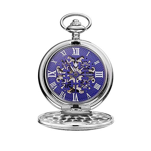 GagalU Taschenuhr, mechanisch, wasserdicht, Perspektive, untere Abdeckung, Taschenuhr, Herrenuhr, bietet Präzision und Genauigkeit von GagalU