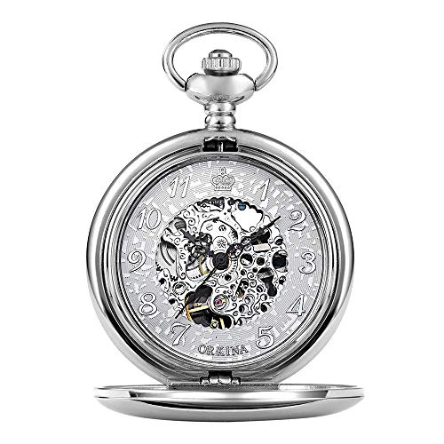 GagalU Taschenuhr, mechanische Uhr, Herren-Taschenuhr, Geschenk, mechanische Taschenuhr bietet Präzise und Genauigkeit von GagalU