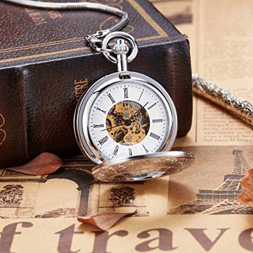 GagalU Taschenuhr Gold Mechanische Vintage Kupfer Männliche Uhr Hand Wind Quadratische Halskette Kette Für Männer Frauen Weihnachten Geburtstag Geschenk von GagalU