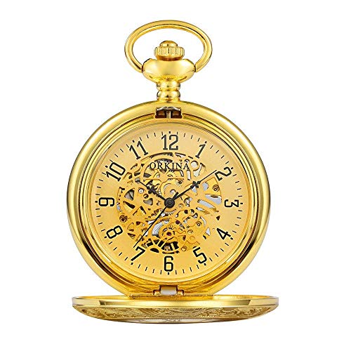 Taschenuhr Herren Mechanische Taschenuhr Gold Schwarz Männer Und Frauen Flip Clap Uhr Geeignet Für Freizeit- Und Geschäftsanlässe von GagalU