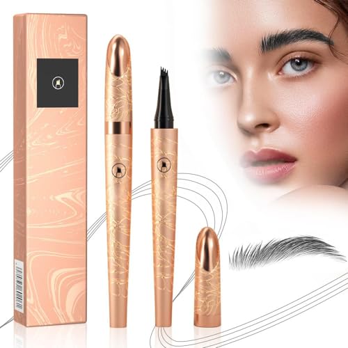 Magischer Augenbrauenstift 2024 New 3D-Microblading-Augenbrauenstift-Konturstift, Wasserfester, Präziser Brauenstift Erzeugt mühelos natürlich aussehende Brauen (Gray) von Gahwa