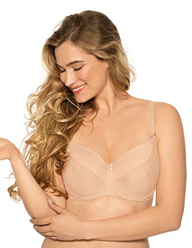 Gaia Damen Bügel BH Gepolstert Dessous Unterwäsche Regulierbar 281 Kate, Beige 2,80B von Kamea