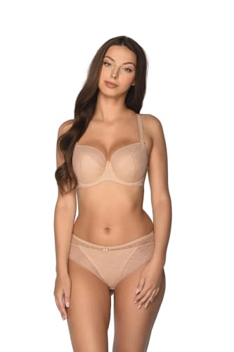 Gaia Damen Bügel BH Unterwäsche Regulierbar Große Brüste 594 Sandy, Beige 2,65I von Kamea