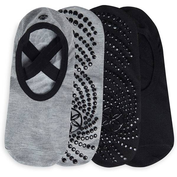 GAIAM YOGA SOCKEN GRIPPY YOGA BARRE SOCKS DOVETAIL 2PK von Gaiam
