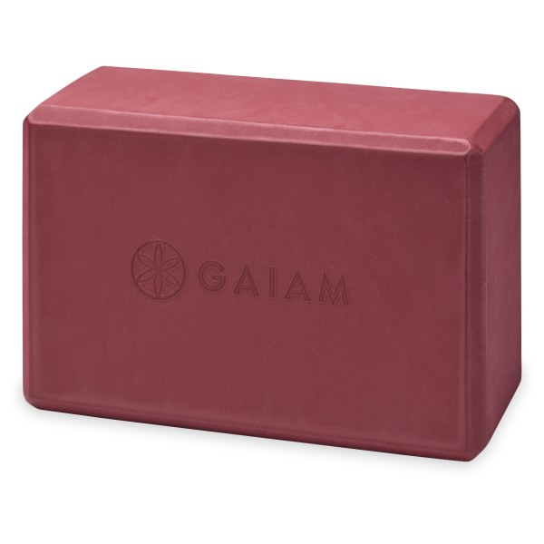 GAIAM - Yoga Block - Yogablock Gr 22,9 x 15,2 x 10,1 cm cherry von Gaiam
