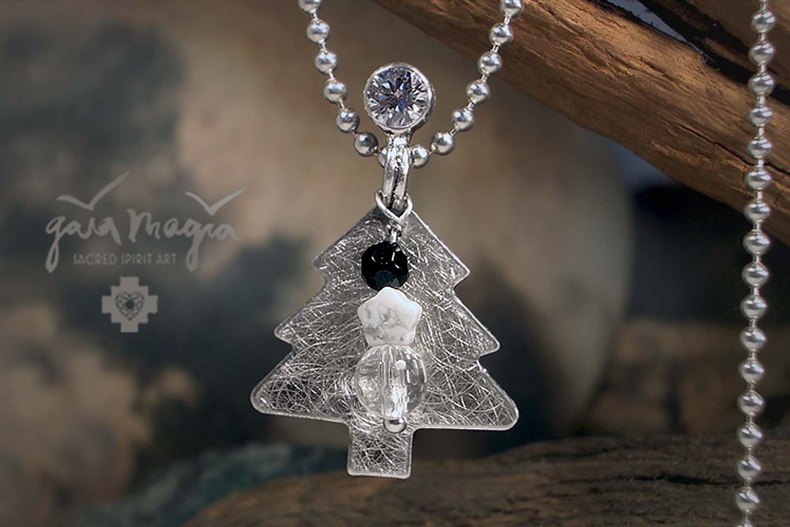 Lebensbaum Kette Oh Tannenbaum, Baum Anhänger Silber, Des Lebens Schmuck von GaiamagiaSpiritArt