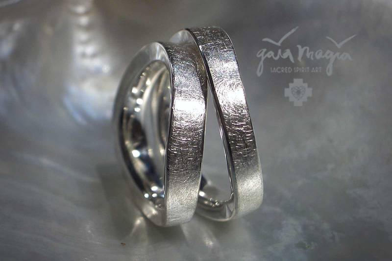 Trauringe Unendlichkeit Incl. Gravur, Besondere Eheringe in Silber, Weißgold, Gelbgold, Roségold U.a. Legierungen, Ausgefallene von GaiamagiaSpiritArt