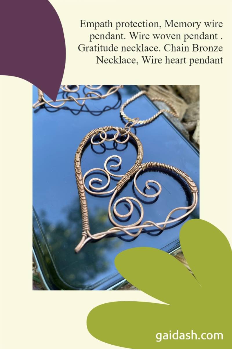 Boho Herz Halskette. Dressy Schmuck. Empath Schutz. Bronze Kette. Kette, Bronze, Necklace, Wire, Herz, Anhänger. Heilung Herzchen Boho Herz Halskette. Dressy Schmuck. Empath Schutz. Bronze Kette. Kette, Bronze, Necklace, Wire, Herz, Anhänger. Heilung Herzchen von Gaidash