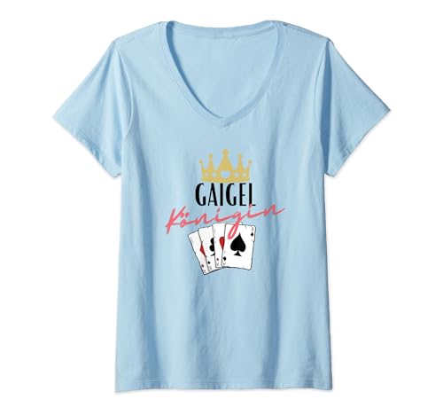 Damen Gaigel Königin T-Shirt mit V-Ausschnitt Damen Gaigel Königin T-Shirt mit V-Ausschnitt von Gaigel Shirt Shop