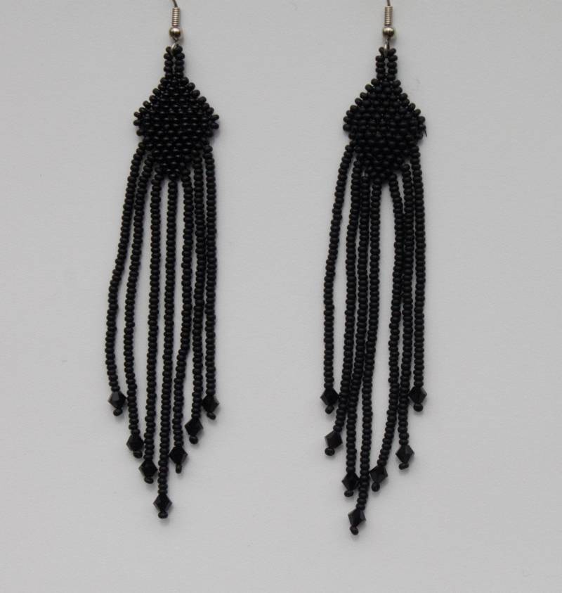 Handgemachte Perlen Ohrringe Kronleuchter Lange von GailsDesignerJewelry