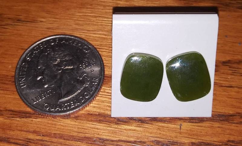 Echte Jade-Ohrstecker Echte Jade-Ohrstecker von GailsHomemadeSoaps