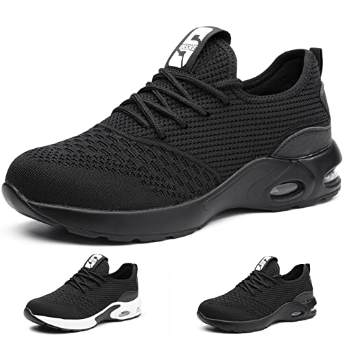 Gainsera Arbeitsschuhe Damen Herren Sicherheitsschuhe Leicht Atmungsaktiv Schutzschuhe rutschfeste Stahlkappenschuhe, Voll Schwarz 708 38EU 240 Gainsera Arbeitsschuhe Damen Herren Sicherheitsschuhe Leicht Atmungsaktiv Schutzschuhe rutschfeste Stahlkappenschuhe, Voll Schwarz 708 38EU 240 von Gainsera