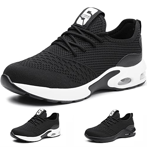 Gainsera Arbeitsschuhe Damen Herren Sicherheitsschuhe Leicht Atmungsaktiv Schutzschuhe rutschfeste Stahlkappenschuhe, Schwarz 708 45EU 275 Gainsera Arbeitsschuhe Damen Herren Sicherheitsschuhe Leicht Atmungsaktiv Schutzschuhe rutschfeste Stahlkappenschuhe, Schwarz 708 45EU 275 von Gainsera