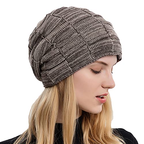 Gajaous Damen Beanie Mütze Warme gefütterte Feinstrick Herren Mütze Fleece Innenfutter Unisex Wintermütze von Gajaous