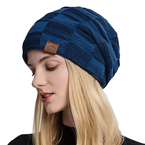 Gajaous Damen Beanie Mütze Warme gefütterte Feinstrick Herren Mütze Fleece Innenfutter Unisex Wintermütze von Gajaous