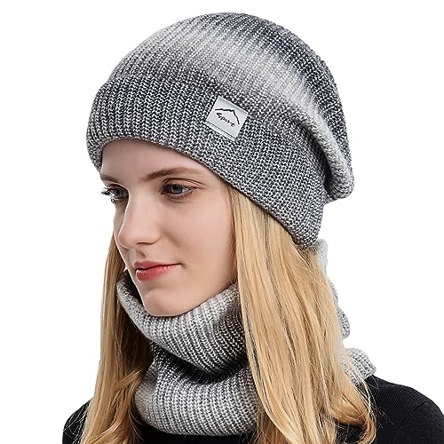 Gajaous Damen Beanie Mütze Warme gefütterte Feinstrick Herren Mütze Fleece Innenfutter Unisex Wintermütze von Gajaous