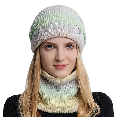 Gajaous Damen Beanie Mütze Warme gefütterte Feinstrick Herren Mütze Fleece Innenfutter Unisex Wintermütze von Gajaous