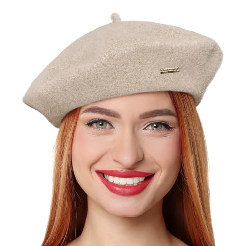 Gajaous Klassische Woll Baskenmützen für Frauen, Damen stilvolle französische Baskenmützen Malerinnen-Hut Gajaous Klassische Woll Baskenmützen für Frauen, Damen stilvolle französische Baskenmützen Malerinnen-Hut von Gajaous