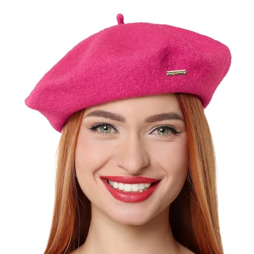 Gajaous Klassische Woll Baskenmützen für Frauen, Damen stilvolle französische Baskenmützen Malerinnen-Hut Gajaous Klassische Woll Baskenmützen für Frauen, Damen stilvolle französische Baskenmützen Malerinnen-Hut von Gajaous