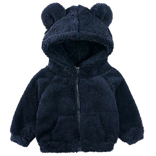 Gajaous Neugeborenes Baby Mädchen Jungen Fleece Kapuzenjacke Reißverschluss Bärenmantel Warme Winter Outwearorn von Gajaous