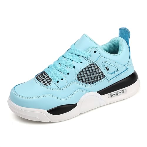 Gakricrey Air 4 Retro Sneaker Schuhe Kinder Basketballschuhe Sportschuhe Jungen Mädchen Turnschuhe Unisex Kinderschuhe rutschfest AET005 blau EU 40 von Gakricrey