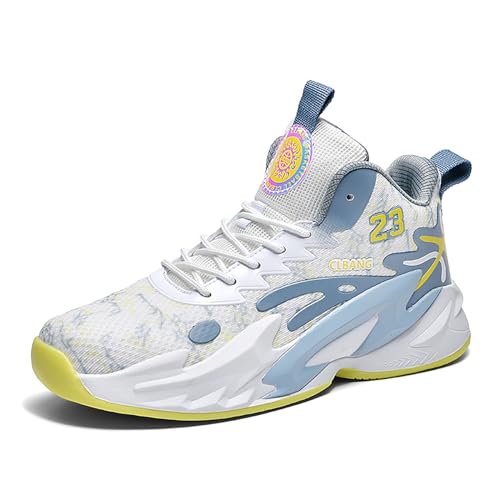 Gakricrey Basketballschuhe Herren Damen Turnschuhe Outdoor Mode Sportschuhe Gym Sneaker Trainingsschuhe Atmungsaktive 583 weißgrau EU 39 Gakricrey Basketballschuhe Herren Damen Turnschuhe Outdoor Mode Sportschuhe Gym Sneaker Trainingsschuhe Atmungsaktive 583 weißgrau EU 39 von Gakricrey