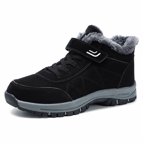 Gakricrey Ergonomische Winterstiefel Unisex Warme Gefüttert Wasserdicht Rutschfest Winterschuhe Schneestiefel Herren Damen Orthoboots Pro YF519-Schwarz EU 36 von Gakricrey