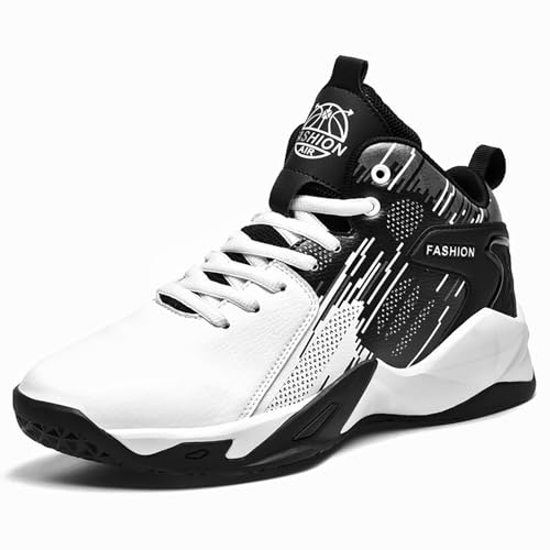 Gakricrey Herren Basketballschuhe Mode Sport Basketballschuhe Herren Große Größe Sportschuhe G6933 Weiß EU 38 von Gakricrey