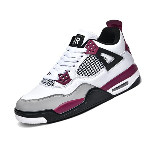 Gakricrey Air 4 Retro Sneaker Schuhe Herren Damen Basketballschuhe Retro Schuhe Skateboardschuhe Laufschuhe Turnschuhe Sportschuhe AY004 Lila EU 45 von Gakricrey