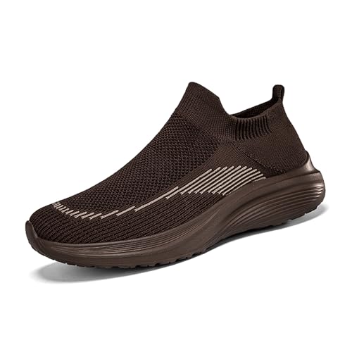 Gakricrey Herren Damen Slip On Sneaker Leichte Atmungsaktiv Sportschuhe Turnschuhe Bequem Schlupfschuhe Freizeitschuhe Straßenlaufschuhe Walkingschuhe Unisex 273 Kaffeefarbe EU 45 Gakricrey Herren Damen Slip On Sneaker Leichte Atmungsaktiv Sportschuhe Turnschuhe Bequem Schlupfschuhe Freizeitschuhe Straßenlaufschuhe Walkingschuhe Unisex 273 Kaffeefarbe EU 45 von Gakricrey