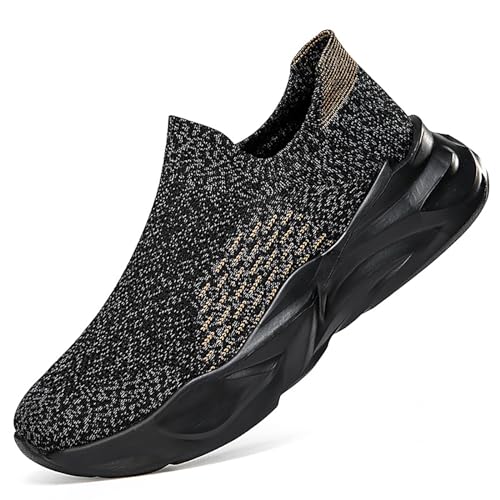 Gakricrey Herren Damen Slip On Sneaker Leichte Atmungsaktiv Sportschuhe Turnschuhe Bequem Schlupfschuhe Freizeitschuhe Straßenlaufschuhe Walkingschuhe Unisex U268 Schwarzgrau EU 37 Gakricrey Herren Damen Slip On Sneaker Leichte Atmungsaktiv Sportschuhe Turnschuhe Bequem Schlupfschuhe Freizeitschuhe Straßenlaufschuhe Walkingschuhe Unisex U268 Schwarzgrau EU 37 von Gakricrey