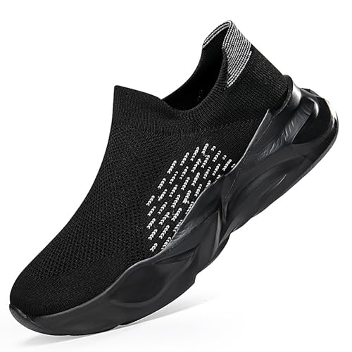 Gakricrey Herren Damen Slip On Sneaker Leichte Atmungsaktiv Sportschuhe Turnschuhe Bequem Schlupfschuhe Freizeitschuhe Straßenlaufschuhe Walkingschuhe Unisex U268 schwarz EU 38 Gakricrey Herren Damen Slip On Sneaker Leichte Atmungsaktiv Sportschuhe Turnschuhe Bequem Schlupfschuhe Freizeitschuhe Straßenlaufschuhe Walkingschuhe Unisex U268 schwarz EU 38 von Gakricrey