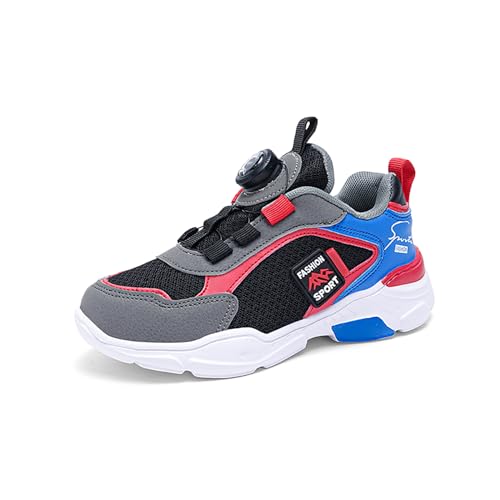 Gakricrey Turnschuhe Kinder Sportschuhe Jungen Laufschuhe Mädchen Leicht Kinderschuhe Trekking Schuhe Mesh 1911 schwarz rot EU 40 von Gakricrey