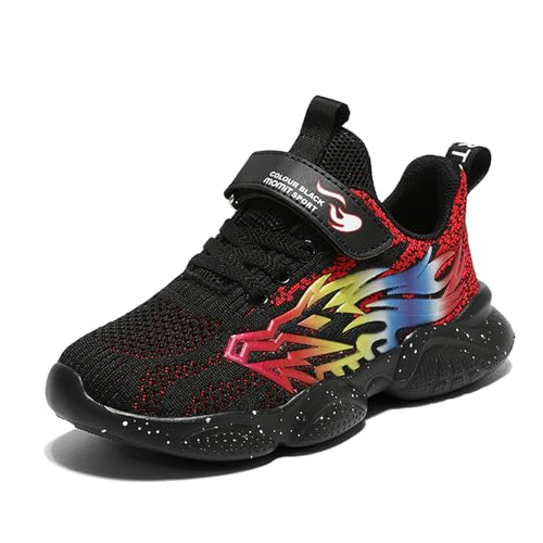 Turnschuhe Jungen Sportschuhe Mädchen Running Shoes Hallenschuhe Kinder Atmungsaktiv Leicht Laufschuhe Kinderschuhe Outdoor Sport Sneaker 28-40EU Z310 schwarz rot EU 39 Turnschuhe Jungen Sportschuhe Mädchen Running Shoes Hallenschuhe Kinder Atmungsaktiv Leicht Laufschuhe Kinderschuhe Outdoor Sport Sneaker 28-40EU Z310 schwarz rot EU 39 von Gakricrey