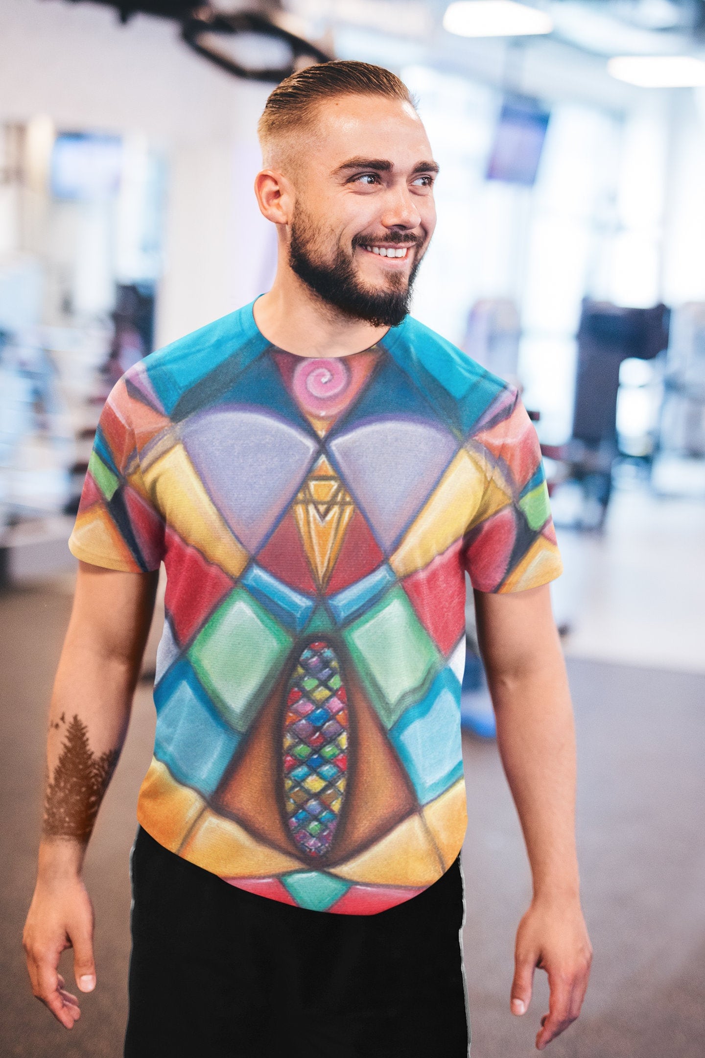 Herren T-Shirt "Power Crystal" Von Gal Disegni von GalDisegniArt