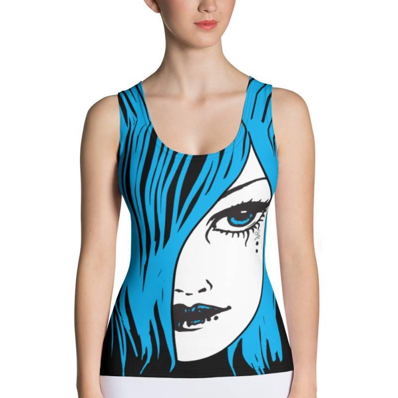 Sublimation Cut & Sew Tank Top "Gothic Power" Von Gal Disegni von GalDisegniArt