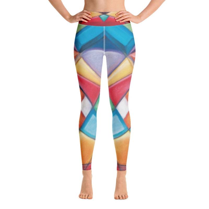 Yoga Leggings "Power Crystal" Von Gal Disegni von GalDisegniArt