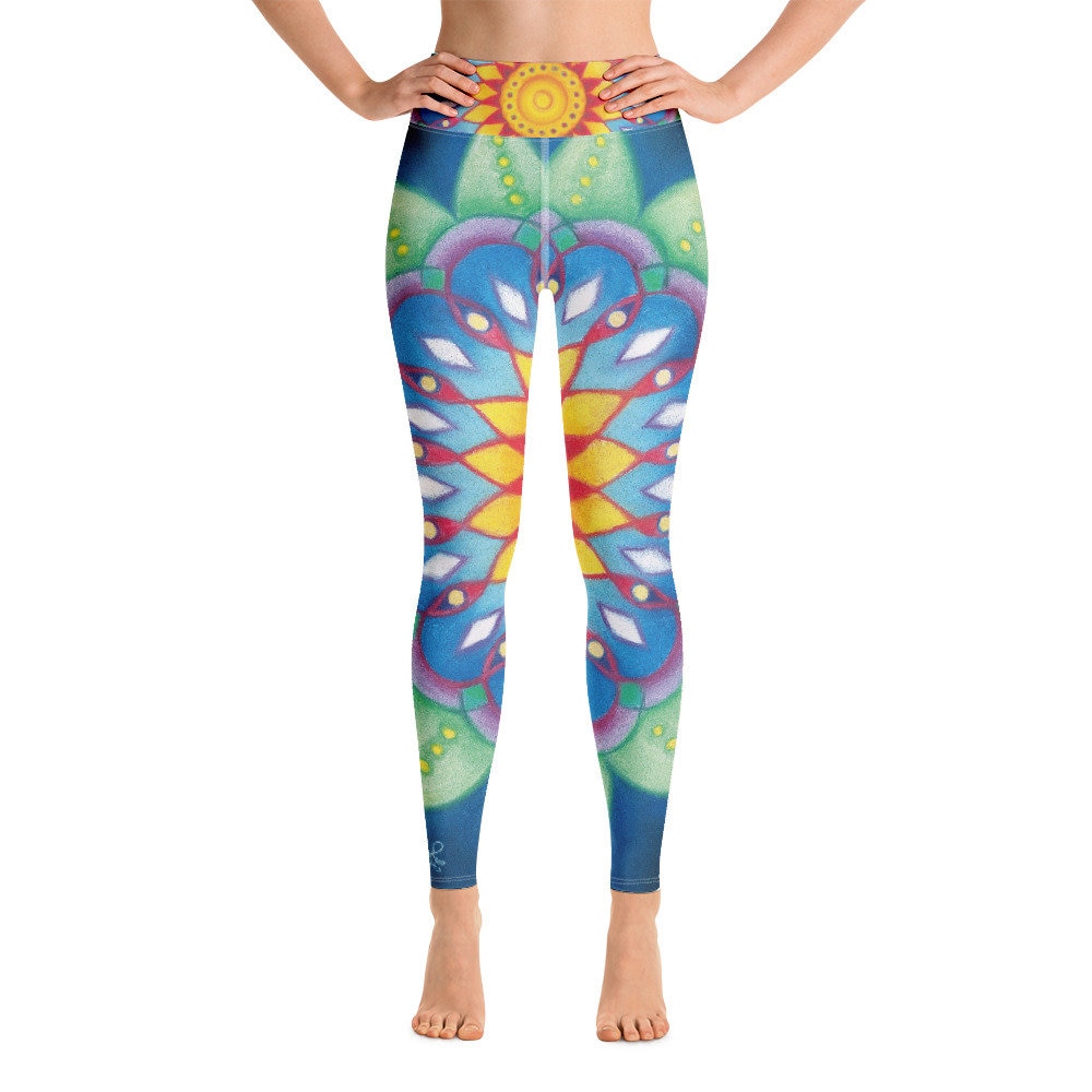Yoga Leggings "Seed Of Joy" Von Gal Disegni von GalDisegniArt