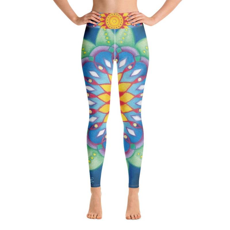 Yoga Leggings "Seed Of Joy" Von Gal Disegni von GalDisegniArt