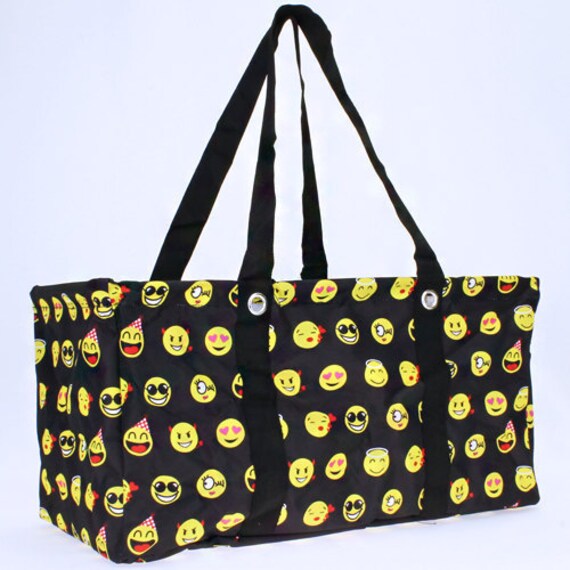Monogrammierte Emoji Gebrauchstasche - Lehrertasche Muster Tragetasche Auto Organizer Sommertasche Tolles Valentinstagsgeschenk Monogrammierte Emoji Gebrauchstasche - Lehrertasche Muster Tragetasche Auto Organizer Sommertasche Tolles Valentinstagsgeschenk von GalaGiftsBoutique